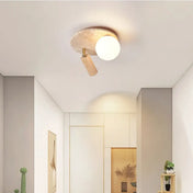 Plafonnier LED pierre et bois moderne design | NEVIFE