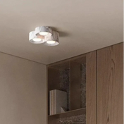Plafonnier LED spots métal et résine moderne | DUGUR