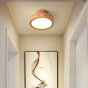 Plafonnier LED bois et acrylique beige | DADIRA