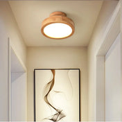 Plafonnier LED bois et acrylique beige | DADIRA