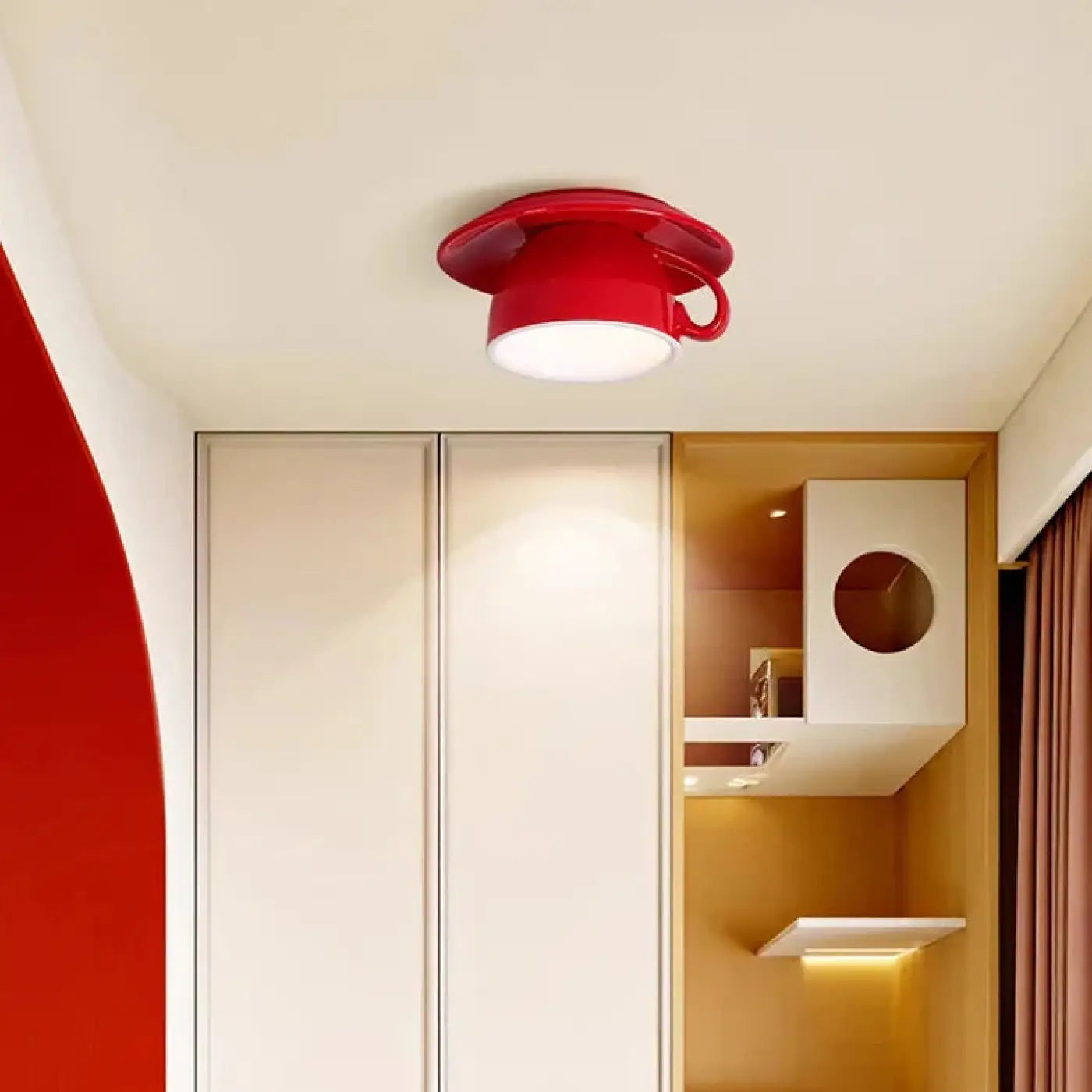 Plafonnier LED céramique design moderne | TIFILE