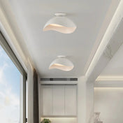 Plafonnier design blanc noir forme sculptée | HOBOLI
