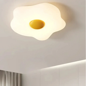 Plafonnier design blanc et jaune moderne | VOTEZEL