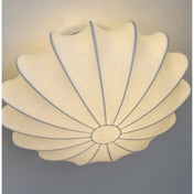 Plafonnier tissu blanc forme organique 3 lumières | SETO
