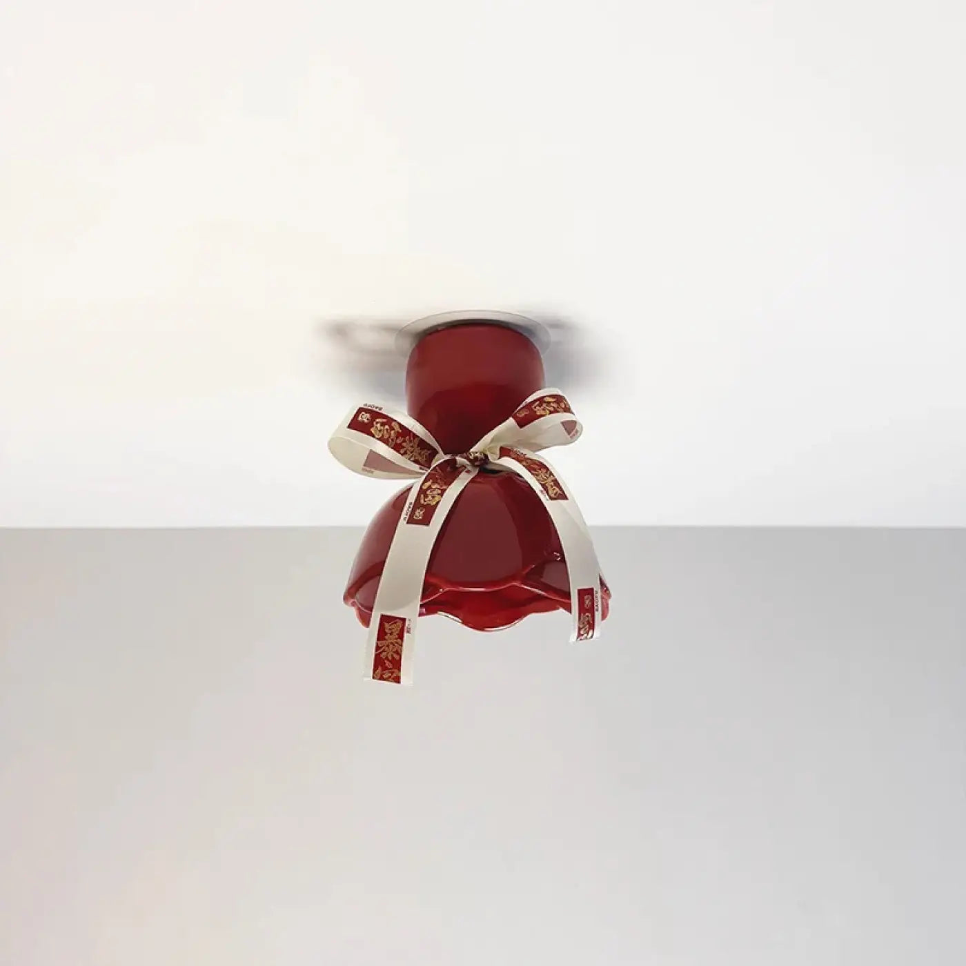 Plafonnier LED nœud décoratif rouge design | PODATU