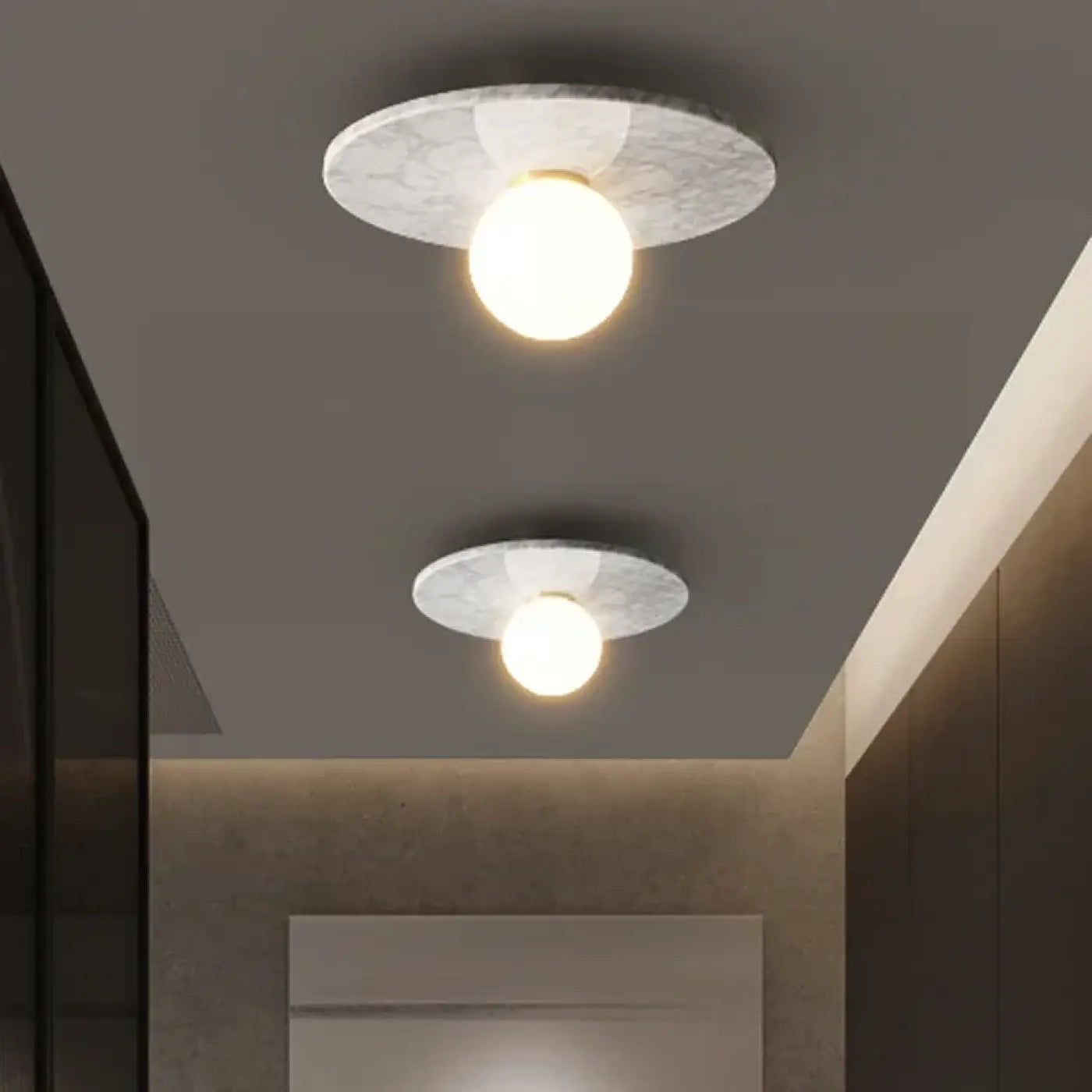 Plafonnier LED pierre design IP65 | ZOZEKE