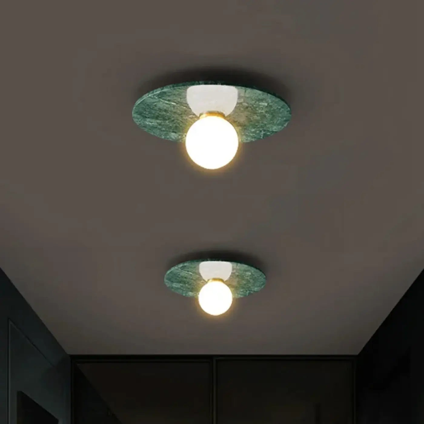 Plafonnier LED pierre design IP65 | ZOZEKE