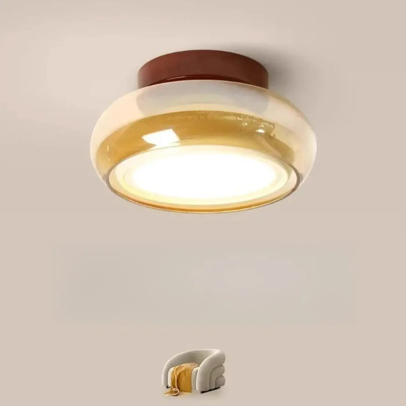 Plafonnier LED acrylique rétro design scandinave | SIVES