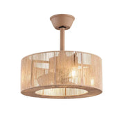 Plafonnier rotin beige cylindrique moderne | ZOZON