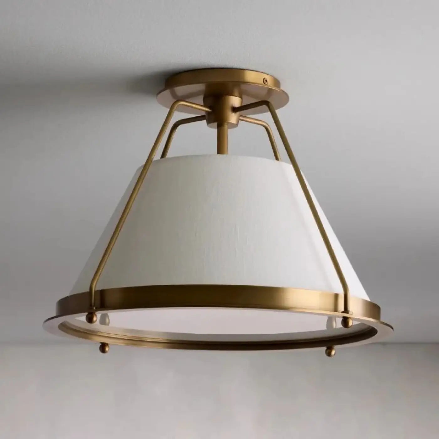 Plafonnier tissu et métal style industriel | HULAZOK