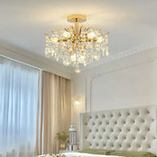 Plafonnier doré cristal classique chic | DISEZO