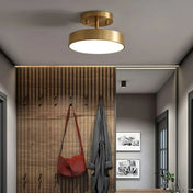 Plafonnier doré rond moderne LED | MEDUVES