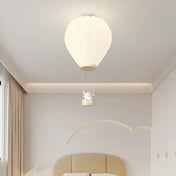 Plafonnier enfant blanc montgolfière design | NANIVO
