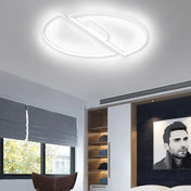 Plafonnier LED cercle noir et blanc moderne | MAPUK