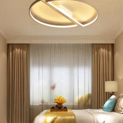 Plafonnier LED cercle noir et blanc moderne | MAPUK