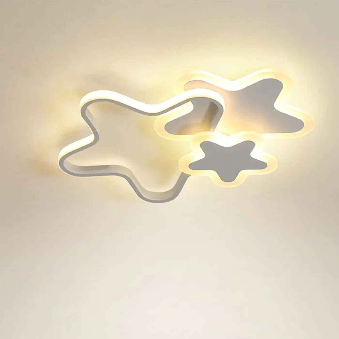 Plafonnier LED formes étoiles chambre enfant | RUSELI