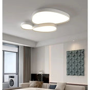 Plafonnier LED formes organiques noir et blanc | ZERASU