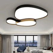 Plafonnier LED formes organiques noir et blanc | ZERASU