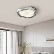 Plafonnier LED chromé forme organique | TUTULIN