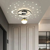 Plafonnier LED noir et doré design moderne | PAKESE