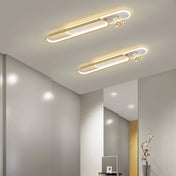 Plafonnier LED doré et noir moderne | FUPUFI