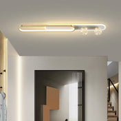 Plafonnier LED doré et noir moderne | FUPUFI