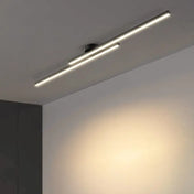 Plafonnier LED linéaire noir orientable | PIKON