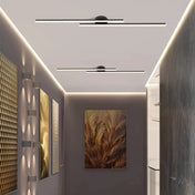 Plafonnier LED linéaire noir orientable | PIKON
