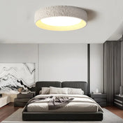 Plafonnier LED résine blanc moderne | KIVOK