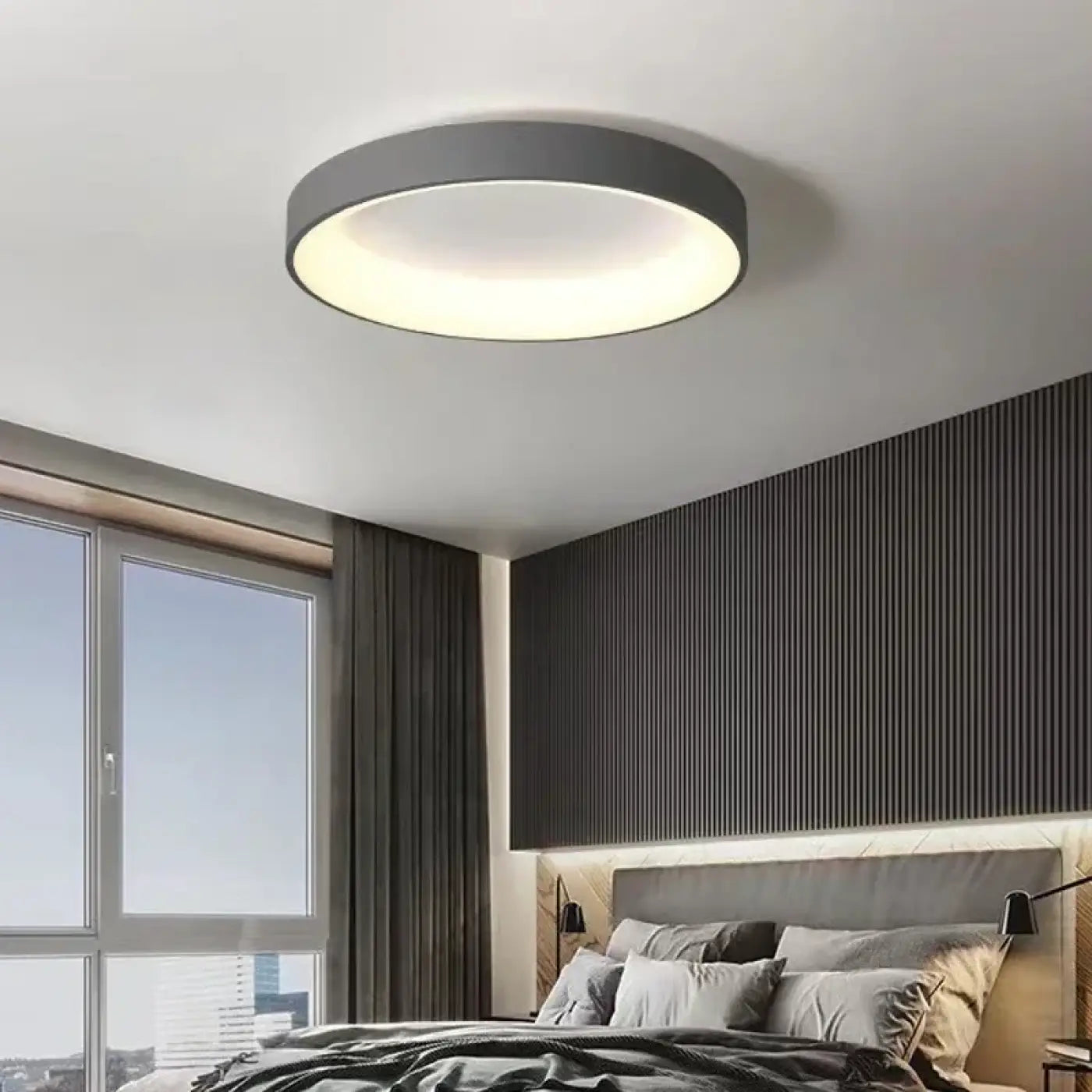 Plafonnier LED rond ultra fin moderne | TATO