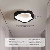 Plafonnier LED noir et blanc minimaliste | LUKA