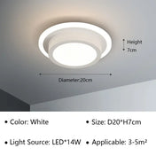 Plafonnier LED aluminium noir et blanc moderne | PEME