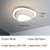 Plafonnier LED aluminium noir et blanc moderne | PEME