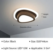 Plafonnier LED aluminium noir et blanc moderne | PEME