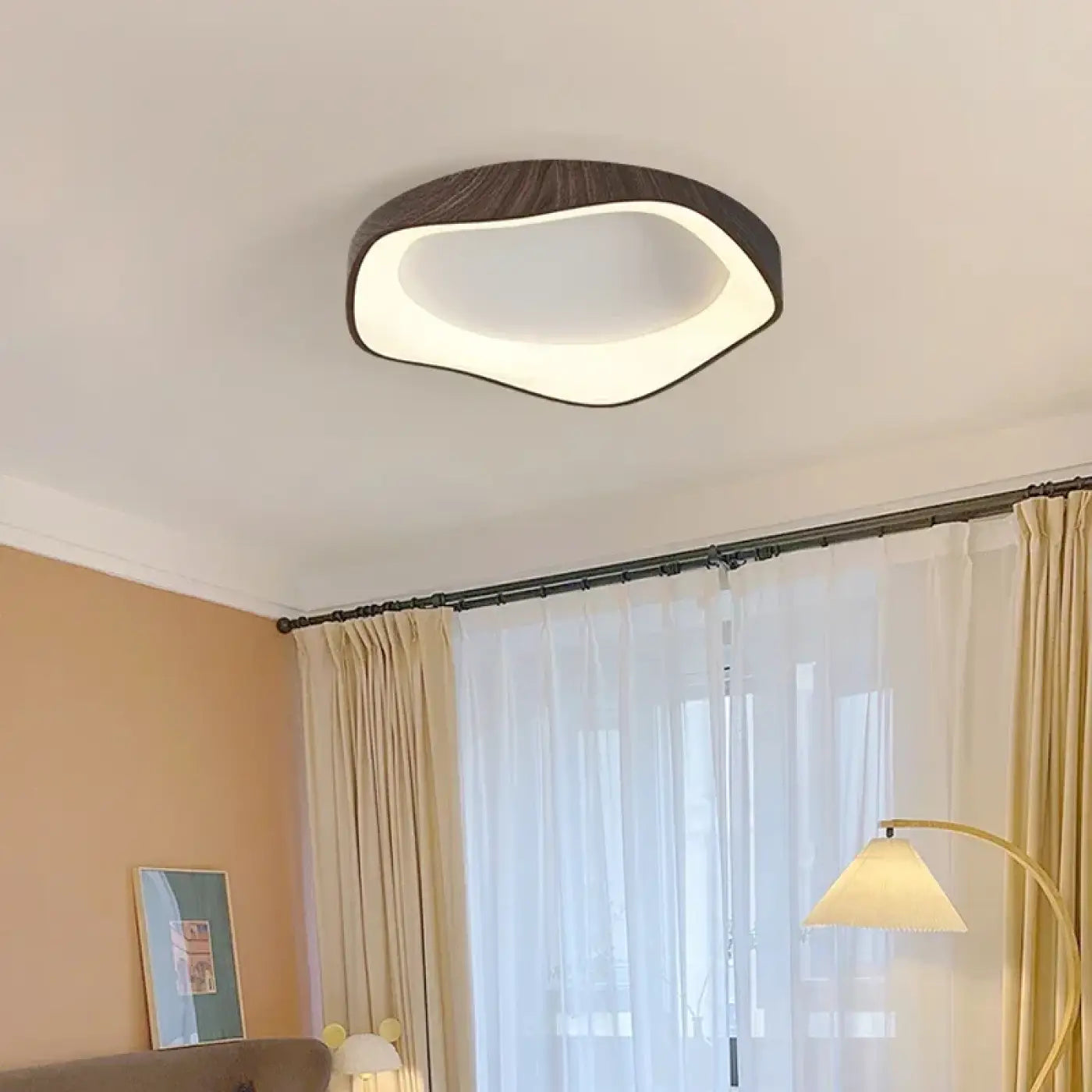 Plafonnier LED bois design scandinave | SUFOFAN