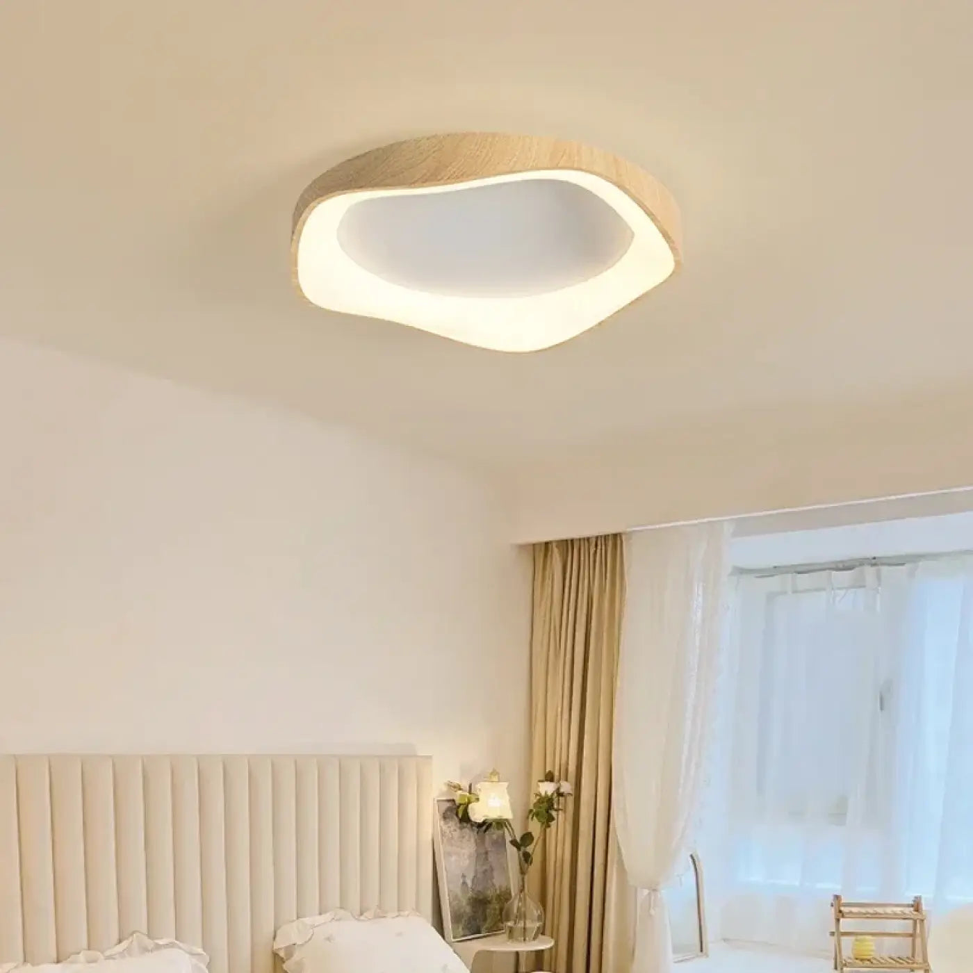 Plafonnier LED bois design scandinave | SUFOFAN
