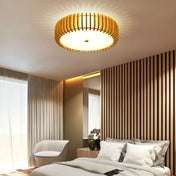 Plafonnier LED bois à lattes design scandinave | DALIKO