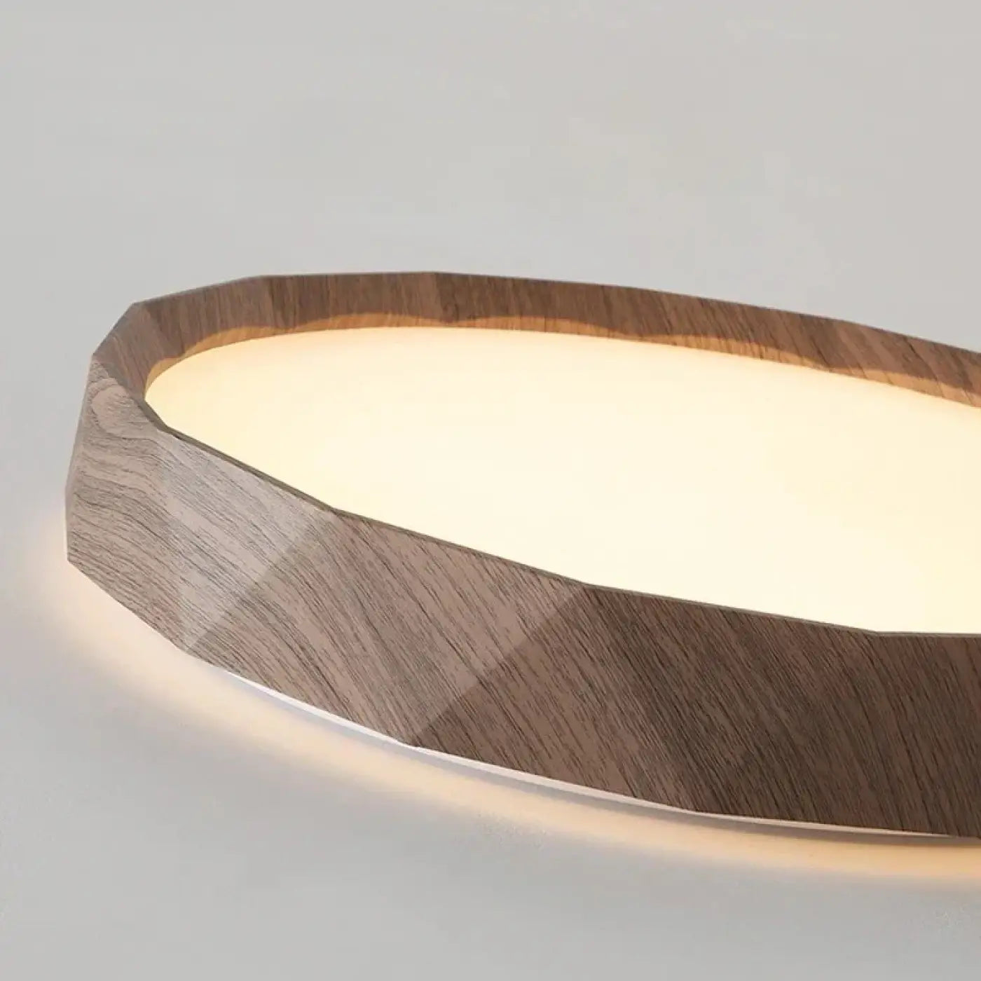 Plafonnier effet bois LED scandinave | ZOPELU