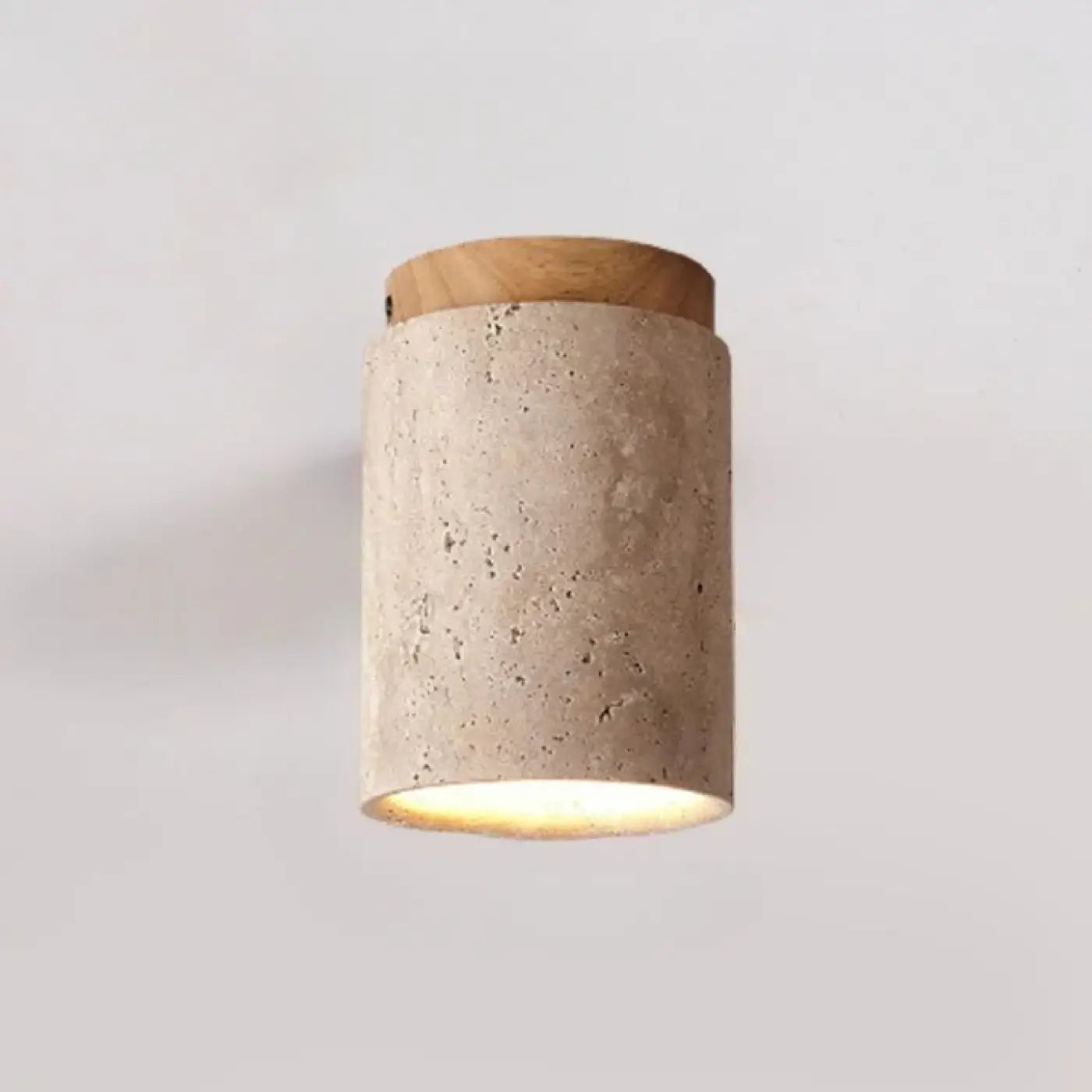 Plafonnier pierre et bois minimaliste scandinave | GUMU