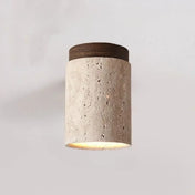 Plafonnier pierre et bois minimaliste scandinave | GUMU