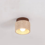 Plafonnier pierre et bois minimaliste scandinave | GUMU