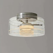 Plafonnier noir gris LED verre minimaliste | VANO