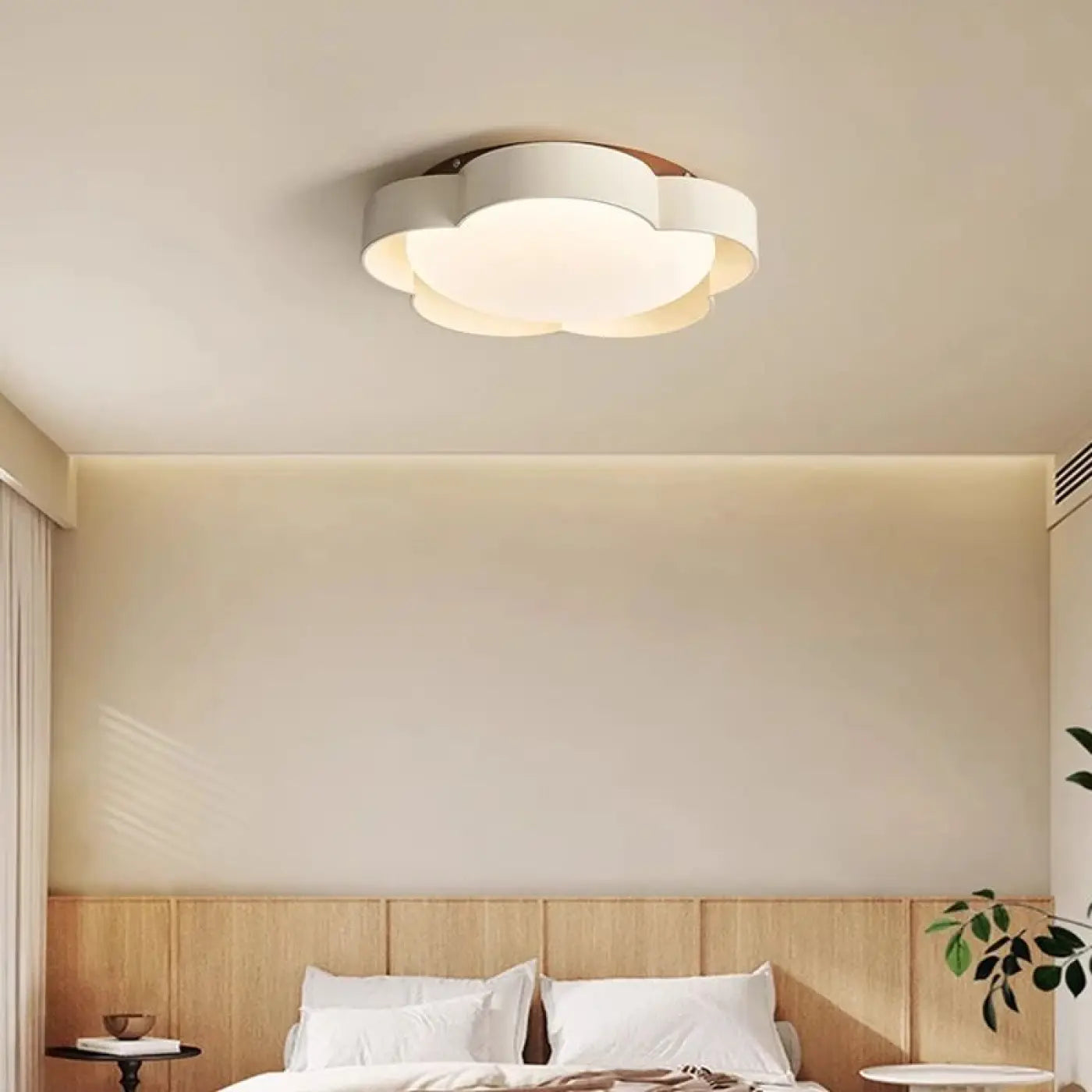 Plafonnier LED blanc design moderne | BIGEN
