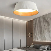 Plafonnier LED métal noir et blanc moderne | NASAPO