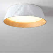 Plafonnier LED métal noir et blanc moderne | NASAPO