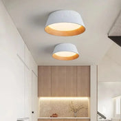 Plafonnier LED métal noir et blanc moderne | NASAPO