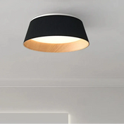 Plafonnier LED métal noir et blanc moderne | NASAPO