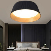 Plafonnier LED métal noir et blanc moderne | NASAPO