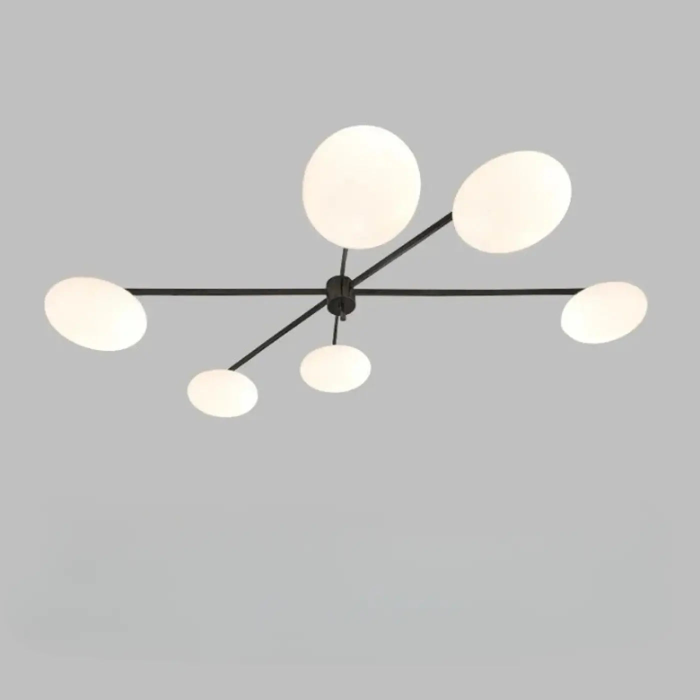 Plafonnier verre doré et noir design vintage | TAHELO