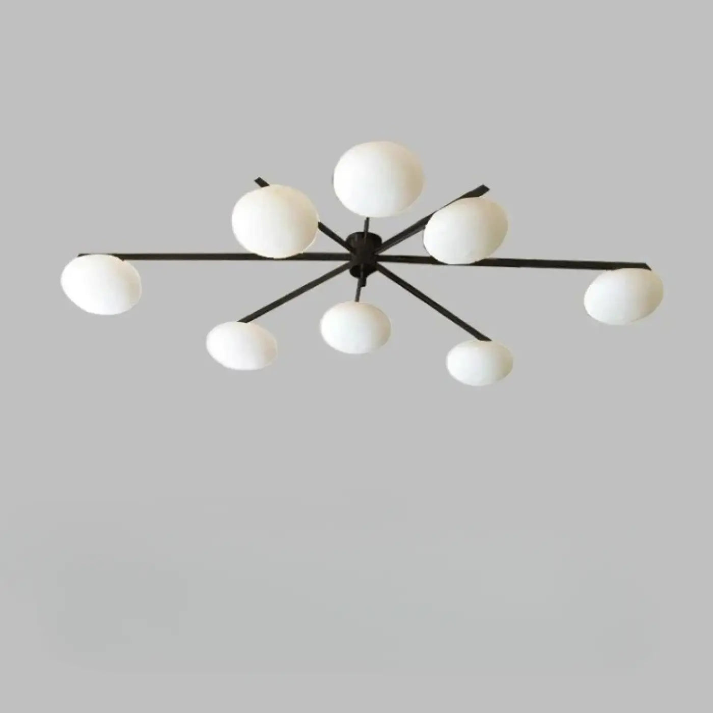 Plafonnier verre doré et noir design vintage | TAHELO